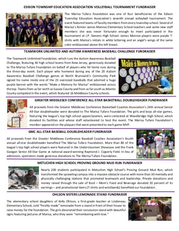 The Marisa Tufaro Foundation Official Newsletter – Marisa Tufaro Foundation